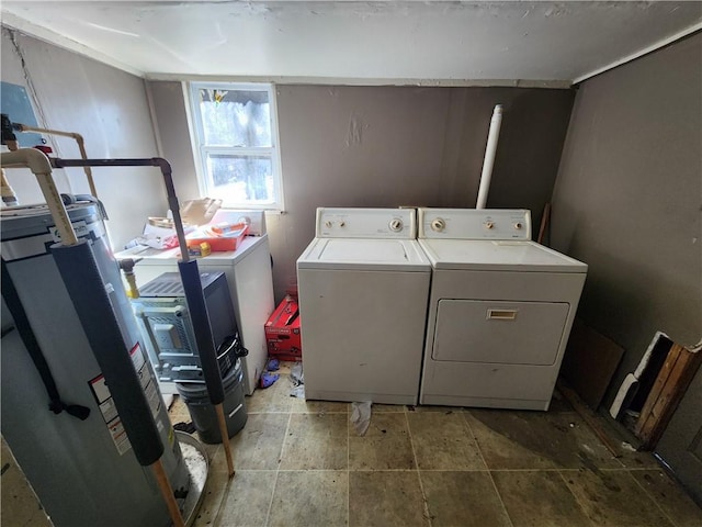 washroom with separate washer and dryer