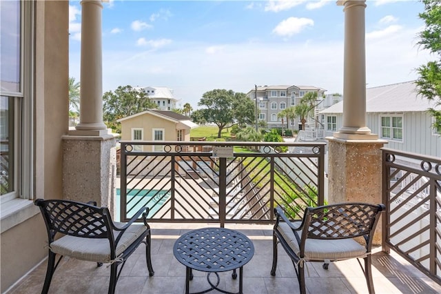 view of balcony