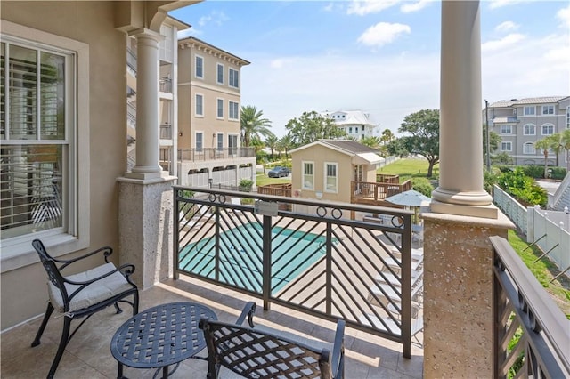 view of balcony