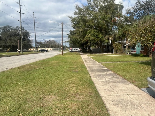 view of road