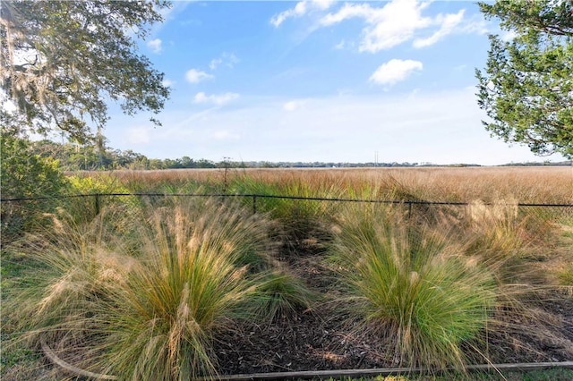 view of yard featuring a rural view