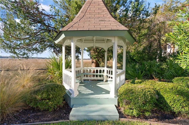 view of home's community with a gazebo