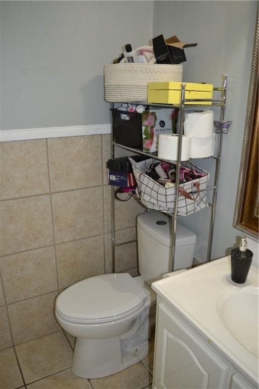 1308 Dean Dr, Waycross, GA 31501 - bathroom with vanity and tile patterned flooring