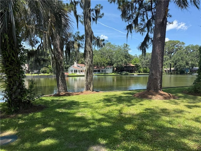 411 Whitefield Ave, Saint Simons Island, GA 31522 - view of grassy yard featuring a water view