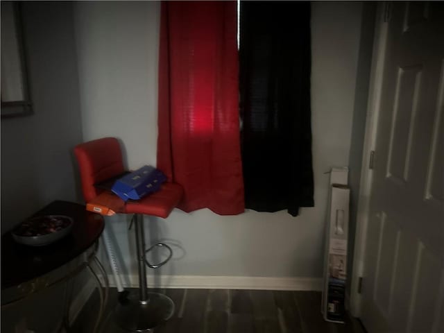 2627 Cleburne St, Brunswick, GA 31520 - bathroom with baseboards and wood finished floors