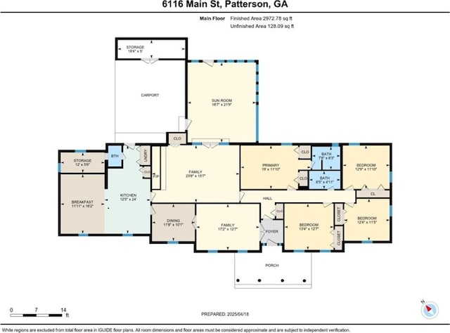 6116 E Main St, Patterson, GA 31557 - plan