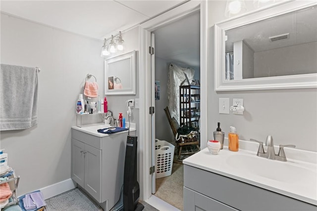 2388 Waycross Hwy, Jesup, GA 31545 - bathroom with vanity and baseboards