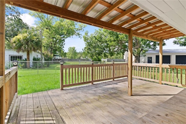 2388 Waycross Hwy, Jesup, GA 31545 - wooden deck with a fenced backyard