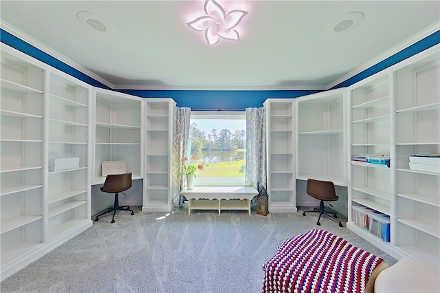 2204 Gibbs St, Waycross, GA 31503 - carpeted office space featuring crown molding