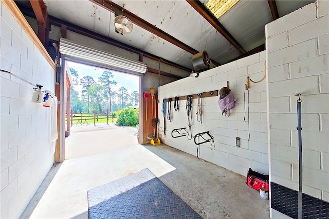 2204 Gibbs St, Waycross, GA 31503 - garage featuring concrete block wall