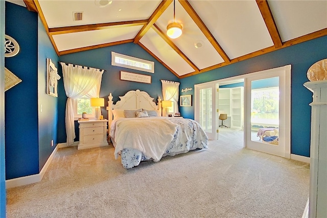 2204 Gibbs St, Waycross, GA 31503 - carpeted bedroom featuring multiple windows and access to outside