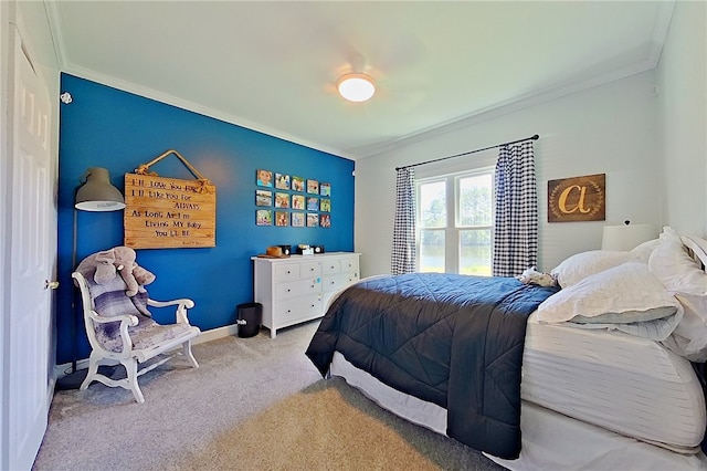 2204 Gibbs St, Waycross, GA 31503 - bedroom featuring ornamental molding and carpet floors