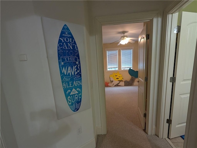 2115 Marshview Dr, Shellman Bluff, GA 31331 - hallway with light colored carpet