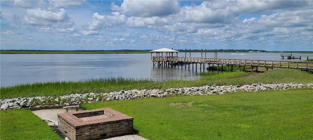 2115 Marshview Dr, Shellman Bluff, GA 31331 - dock area with a water view