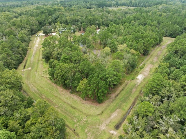 bird's eye view with a rural view