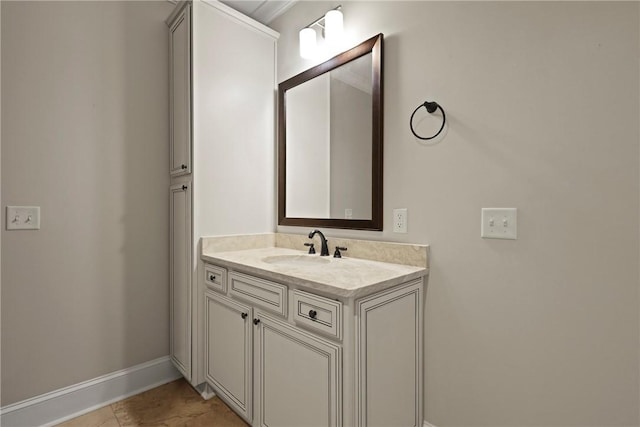 105 Gascoigne Ave Unit 204, Saint Simons Island, GA 31522 - bathroom with vanity and baseboards
