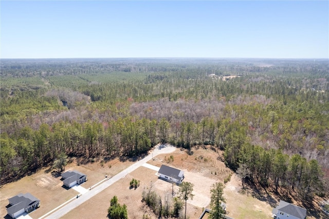 aerial view with a view of trees