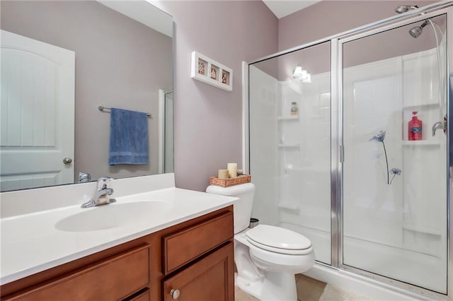 62 Wellington Cir, Brunswick, GA 31525 - full bathroom with a shower stall, toilet, and vanity
