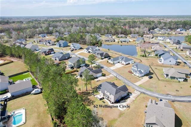 62 Wellington Cir, Brunswick, GA 31525 - aerial view of property and surrounding area featuring nearby suburban area and a nearby body of water