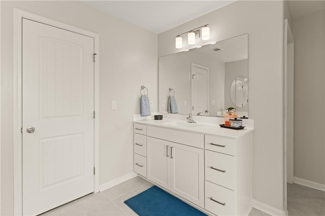 288 Chestnut Dr, Brunswick, GA 31523 - bathroom with vanity and tile patterned flooring