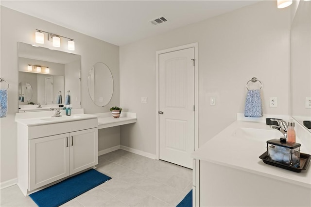 288 Chestnut Dr, Brunswick, GA 31523 - bathroom with vanity and tile patterned flooring