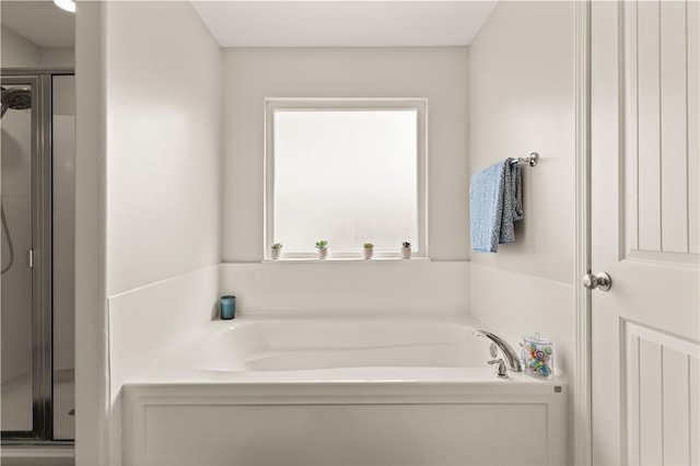 288 Chestnut Dr, Brunswick, GA 31523 - full bathroom with a stall shower and a garden tub