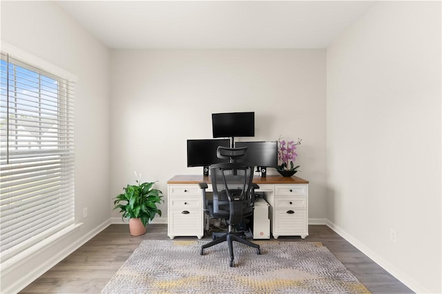 288 Chestnut Dr, Brunswick, GA 31523 - office space featuring wood finished floors and baseboards