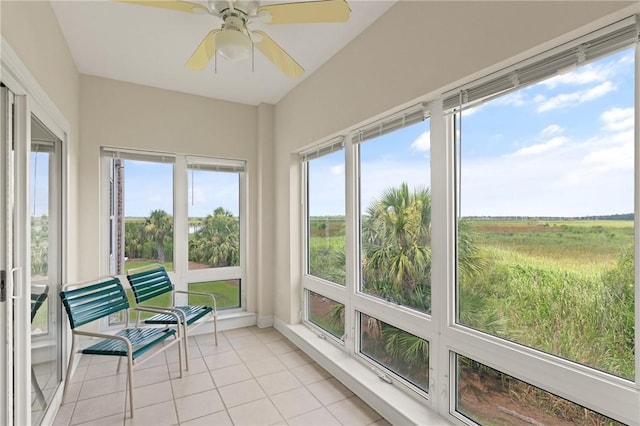 91 Screven St, Darien, GA 31305 - sunroom with plenty of natural light and tile patterned flooring