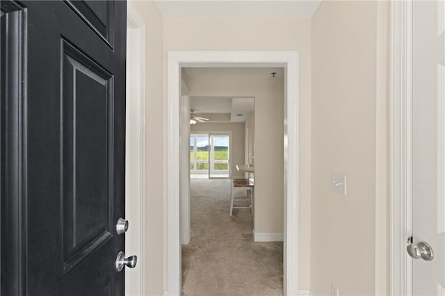 91 Screven St, Darien, GA 31305 - hallway featuring carpet floors and baseboards