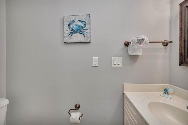 1175 N Beachview Dr Unit 414, Jekyll Island, GA 31527 - bathroom with toilet and vanity
