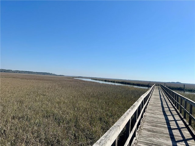 view of dock