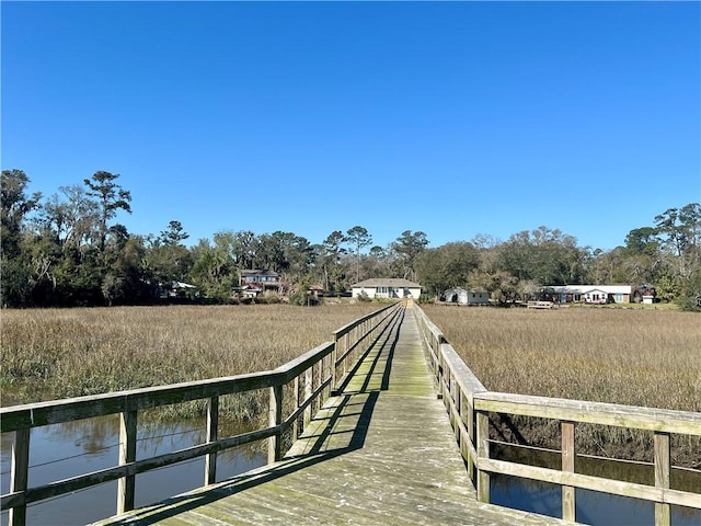 view of dock