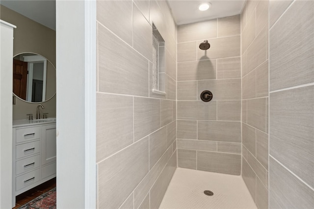 208 Bishop Cir, Saint Marys, GA 31558 - full bathroom with tiled shower and vanity