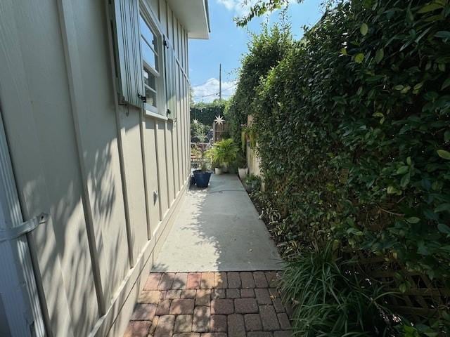 view of home's exterior featuring a patio area