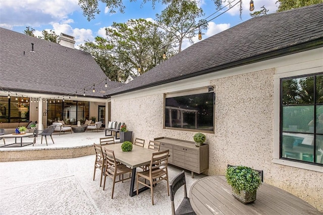 view of patio / terrace featuring outdoor lounge area