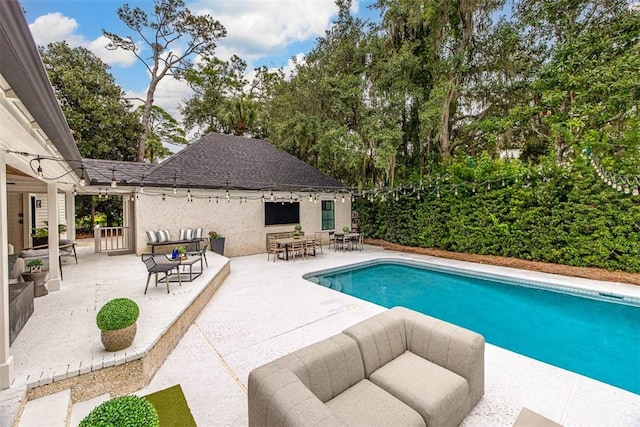 view of pool with a patio