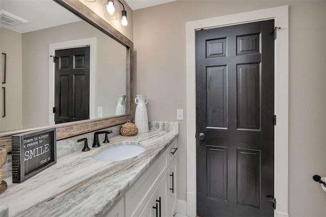 bathroom featuring vanity