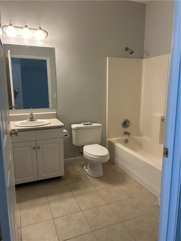 366 Moss Creek Ln, Brunswick, GA 31520 - bathroom featuring tile patterned flooring, vanity, and  shower combination
