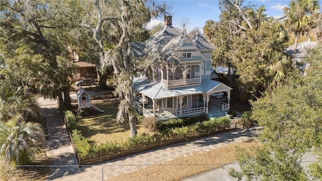 birds eye view of property