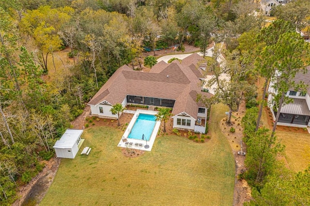 birds eye view of property