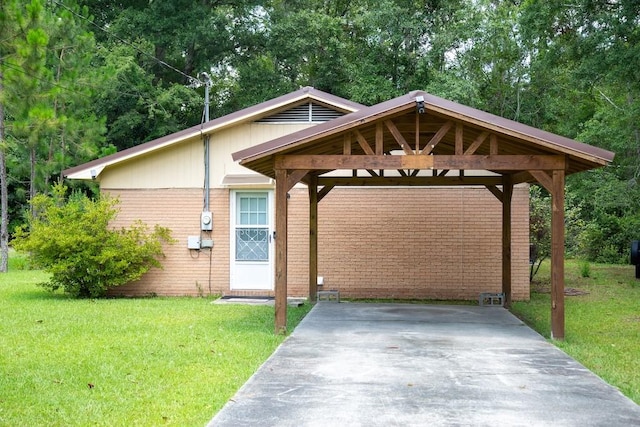 320 Brobston St, Baxley, GA 31513 - view of parking / parking lot with a carport and driveway