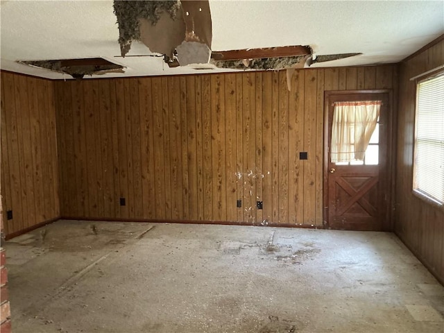 2608 Winchester Dr, Waycross, GA 31501 - unfurnished dining area featuring wooden walls