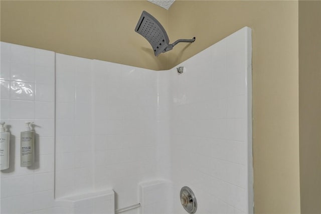 interior details with walk in shower