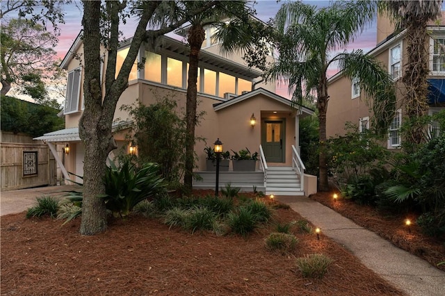 view of front of home