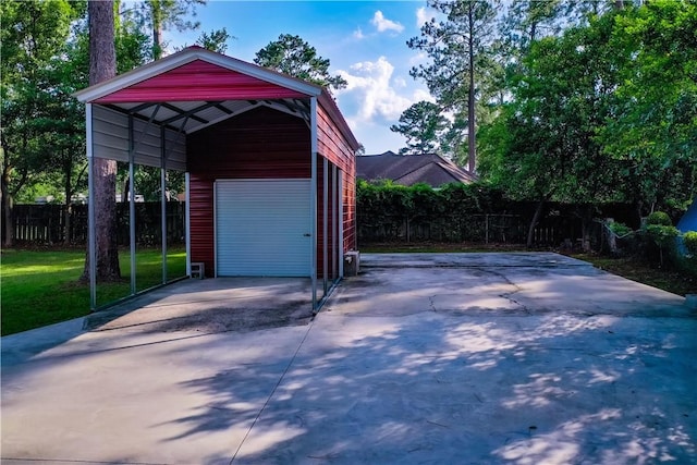 1206 Morningside Dr, Waycross, GA 31501 - garage with concrete driveway