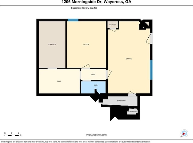 1206 Morningside Dr, Waycross, GA 31501 - view of home floor plan