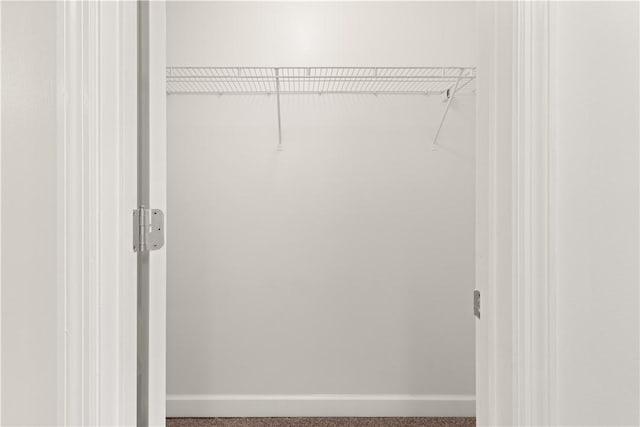 view of closet