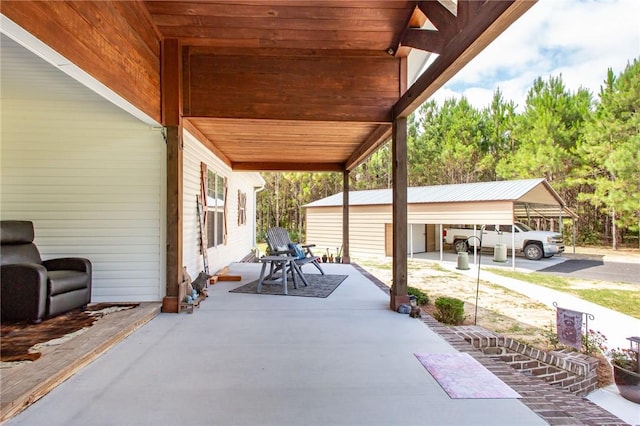 5618 Bowen Rd, Blackshear, GA 31516 - view of patio with a detached carport