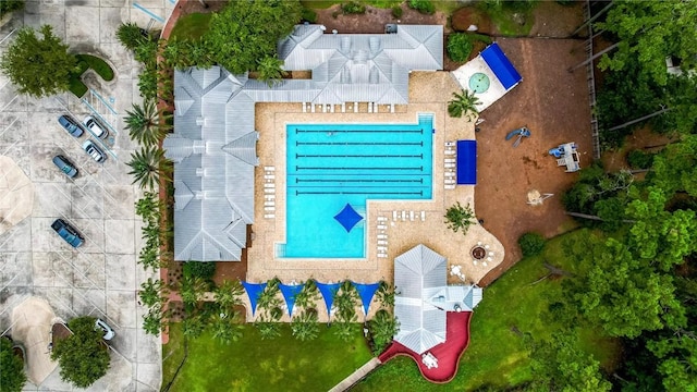 birds eye view of property