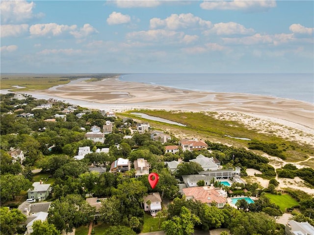 4206 Tenth St, Saint Simons Island, GA 31522 - drone / aerial view of a nearby body of water